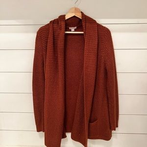 Burnt orange cardigan